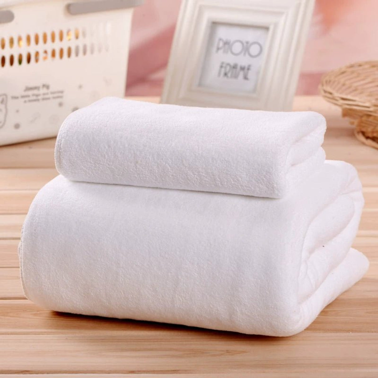 Plus Size Soft and Absorbent Cartoon Bath Towel Set - Julia M LifeStyles