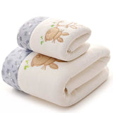 Plus Size Soft and Absorbent Cartoon Bath Towel Set - Julia M LifeStyles