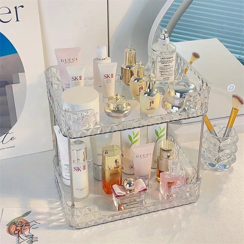 Bathroom Organizer Shelf Home Kitchen Acryl Storage Rack Large Capacity Skincare Cosmetic Liptick Shampoo Desktop Holder - Julia M LifeStyles