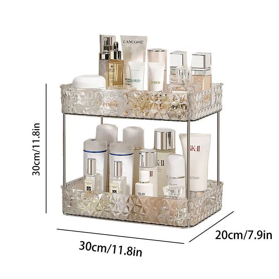 Bathroom Organizer Shelf Home Kitchen Acryl Storage Rack Large Capacity Skincare Cosmetic Liptick Shampoo Desktop Holder - Julia M LifeStyles