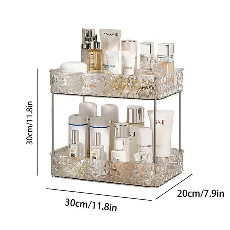 Bathroom Organizer Shelf Home Kitchen Acryl Storage Rack Large Capacity Skincare Cosmetic Liptick Shampoo Desktop Holder - Julia M LifeStyles