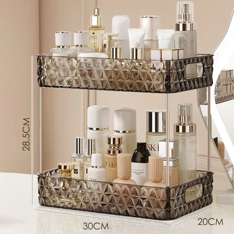 Bathroom Organizer Shelf Home Kitchen Acryl Storage Rack Large Capacity Skincare Cosmetic Liptick Shampoo Desktop Holder - Julia M LifeStyles