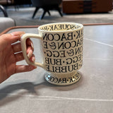 [Beautiful Style for Wife of Shop Owner] Ins Style Letter Roman Impression French Mug Coffee Cup Water Cup - Julia M LifeStyles