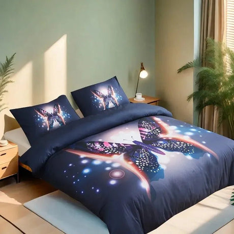 Bedsure Colorful Comforter Cover Set Cal King/Super King 3Pcs Bedding Set, Fluffy Soft Dreamy Butterfly Bed Set 2 Pillow shams - Julia M LifeStyles