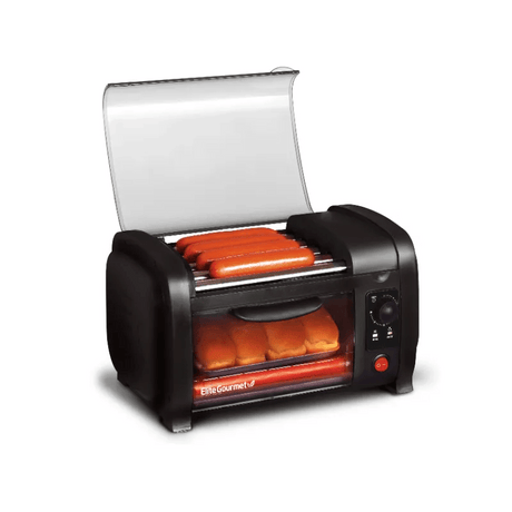 Black Hot Dog Roller and Toaster Oven - Julia M LifeStyles