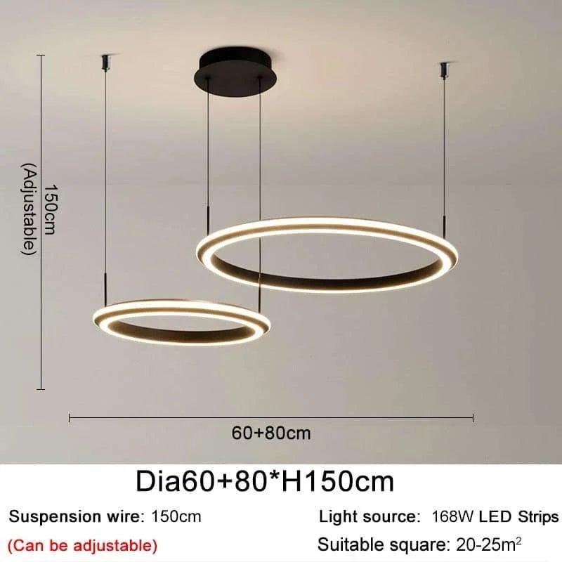 Black LED Chandelier - Dimmable - Julia M LifeStyles