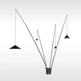 Black Metal Minimalist Italian Lantern Floor Lamp - Julia M LifeStyles