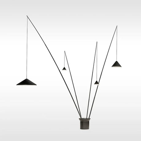 Black Metal Minimalist Italian Lantern Floor Lamp - Julia M LifeStyles