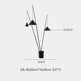 Black Metal Minimalist Italian Lantern Floor Lamp - Julia M LifeStyles