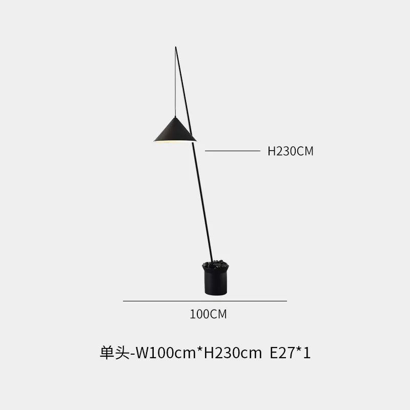 Black Metal Minimalist Italian Lantern Floor Lamp - Julia M LifeStyles