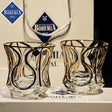 Bohemia Crystal Glass Gold Whiskey & Wine Glass Set - Julia M LifeStyles