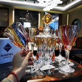 Bohemia Crystal Glass Wine & Whiskey Glasses — Elegant Couple's Gift - Julia M LifeStyles