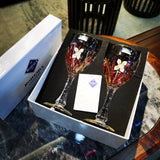 Bohemia Crystal Glass Wine & Whiskey Glasses — Elegant Couple's Gift - Julia M LifeStyles