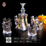 Bohemia Imported Crystal Glass Whiskey Glass Wine Glass Purple Creative Beer Mug Wine Bottle Wine Set - Julia M LifeStyles