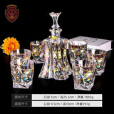 Bohemia Imported Crystal Glass Whiskey Glass Wine Glass Purple Creative Beer Mug Wine Bottle Wine Set - Julia M LifeStyles