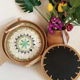 Bohemia Style Handmade Rattan Weaving Tray 🌿 - Julia M LifeStyles