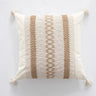 Bohemian Linen Fringed Throw Pillow Cover – Embroidered Decorative Cushion - Julia M LifeStyles