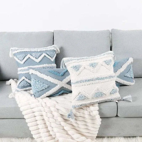 Boho Tassel Embroidered Pillow Covers - Julia M LifeStyles