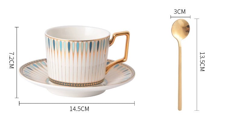 British Afternoon Tea Cup Tea Set Accessible Luxury European - Style High - End Bone China Teapot Luxury Ceramic Coffee Cup Gift Box - Julia M LifeStyles