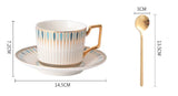 British Afternoon Tea Cup Tea Set Accessible Luxury European - Style High - End Bone China Teapot Luxury Ceramic Coffee Cup Gift Box - Julia M LifeStyles