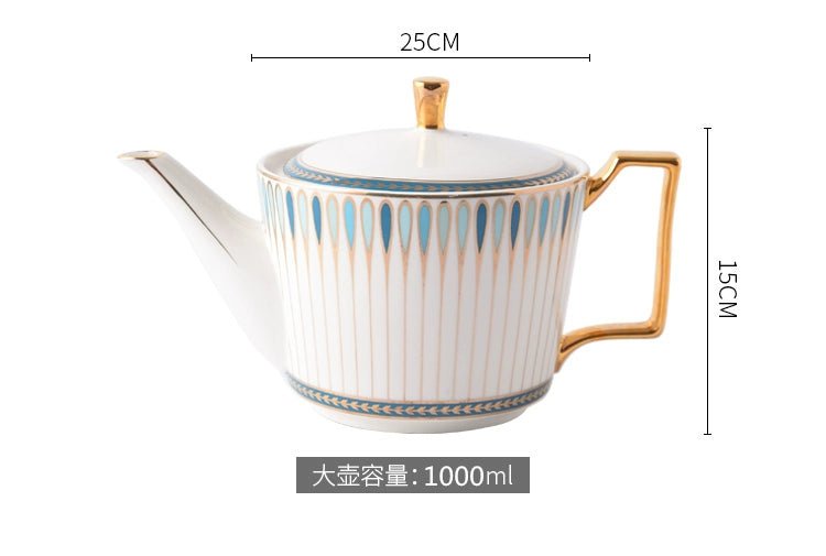 British Afternoon Tea Cup Tea Set Accessible Luxury European - Style High - End Bone China Teapot Luxury Ceramic Coffee Cup Gift Box - Julia M LifeStyles