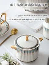 British Afternoon Tea Cup Tea Set Accessible Luxury European - Style High - End Bone China Teapot Luxury Ceramic Coffee Cup Gift Box - Julia M LifeStyles