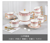 British Afternoon Tea Cup Tea Set Accessible Luxury European - Style High - End Bone China Teapot Luxury Ceramic Coffee Cup Gift Box - Julia M LifeStyles