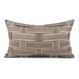 Brown Striped Knitted Cushion Cover - Elegant Home Decor - Julia M LifeStyles