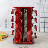 Burgundy 360° Rotating Spice Rack by Julia M Lifestyles - Julia M LifeStyles