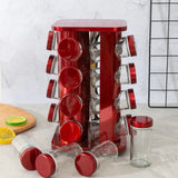 Burgundy 360° Rotating Spice Rack by Julia M Lifestyles - Julia M LifeStyles