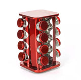 Burgundy 360° Rotating Spice Rack by Julia M Lifestyles - Julia M LifeStyles