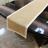 Burlap Lace Jute Table Runner - Julia M LifeStyles