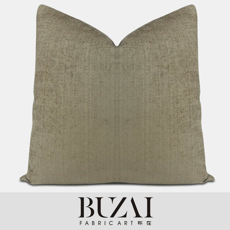 Living Room Three-Dimensional Woven Brown Texture Pillow - Julia M LifeStyles