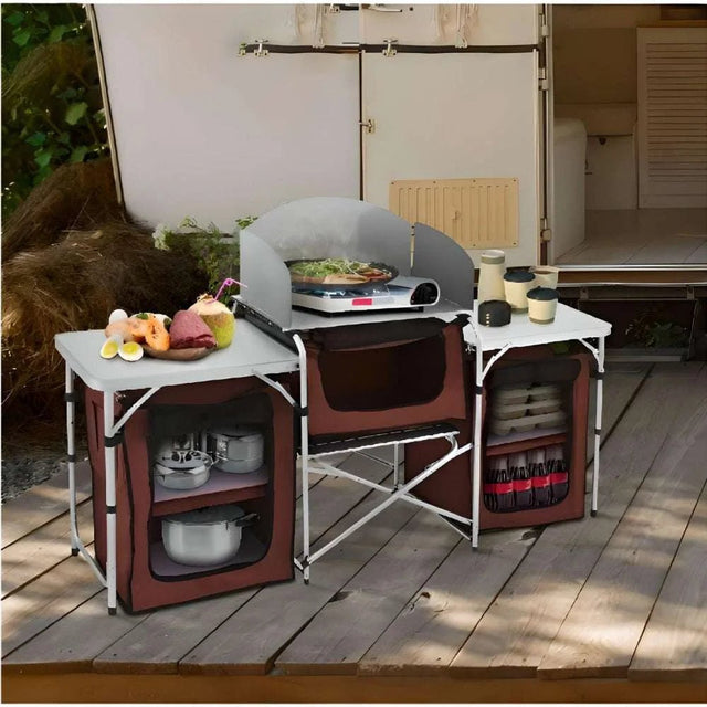 Camping Outdoor Kitchen Table - Julia M LifeStyles