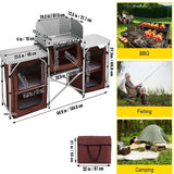 Camping Outdoor Kitchen Table outdoor cooking table Julia M Home & Kitchen   