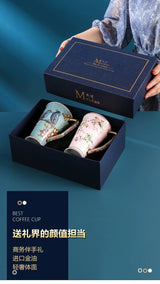 Ceramic Mug Large Capacity Tea Cup Office Bone China Cup Teacup Water Cup Gift Box - Julia M LifeStyles