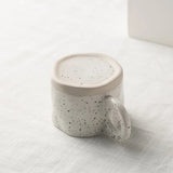 Modern Irregular Ceramic Mug with Ring Handle - Julia M LifeStyles