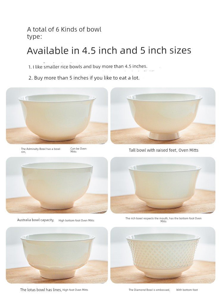 Ceramic Tableware Suit Combination For Home Chinese Small Bowl - Julia M LifeStyles