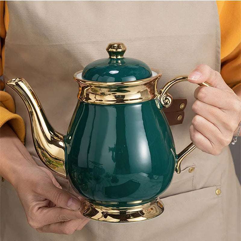 Ceramic Tea Set - Handmade Green Porcelain Teaware - Julia M LifeStyles