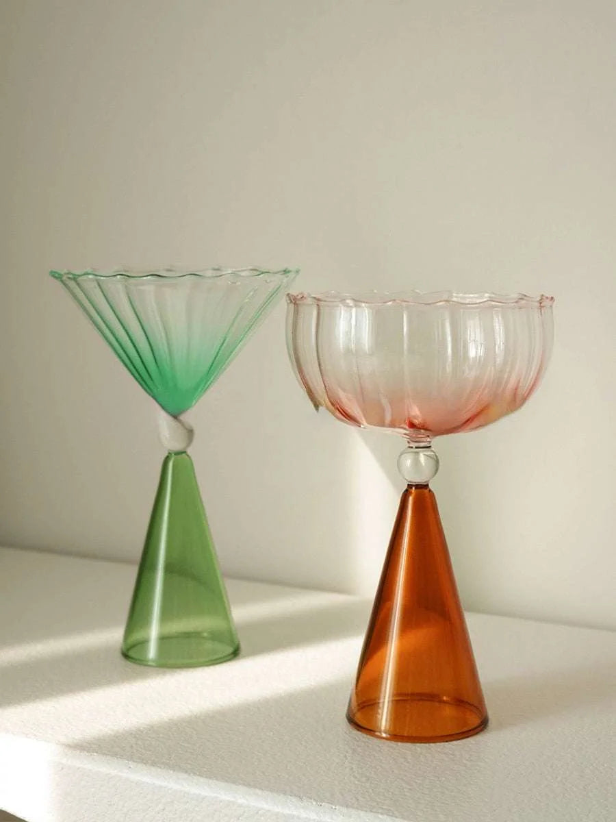 Champagne Coupe Cocktail Glass Flutes Stemware Julia M Home & Kitchen   