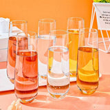 Elevate Collection: Shatterproof and Reusable Champagne and Whiskey Glasses drinkware Julia M Home & Kitchen   