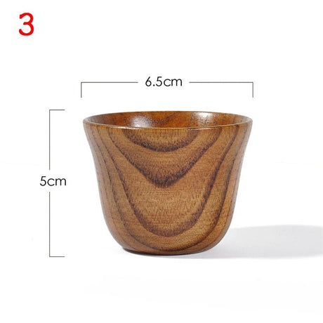 Chansunrun Handmade Natural Spruce Wood Big Belly Cup 🌲 - Julia M LifeStyles