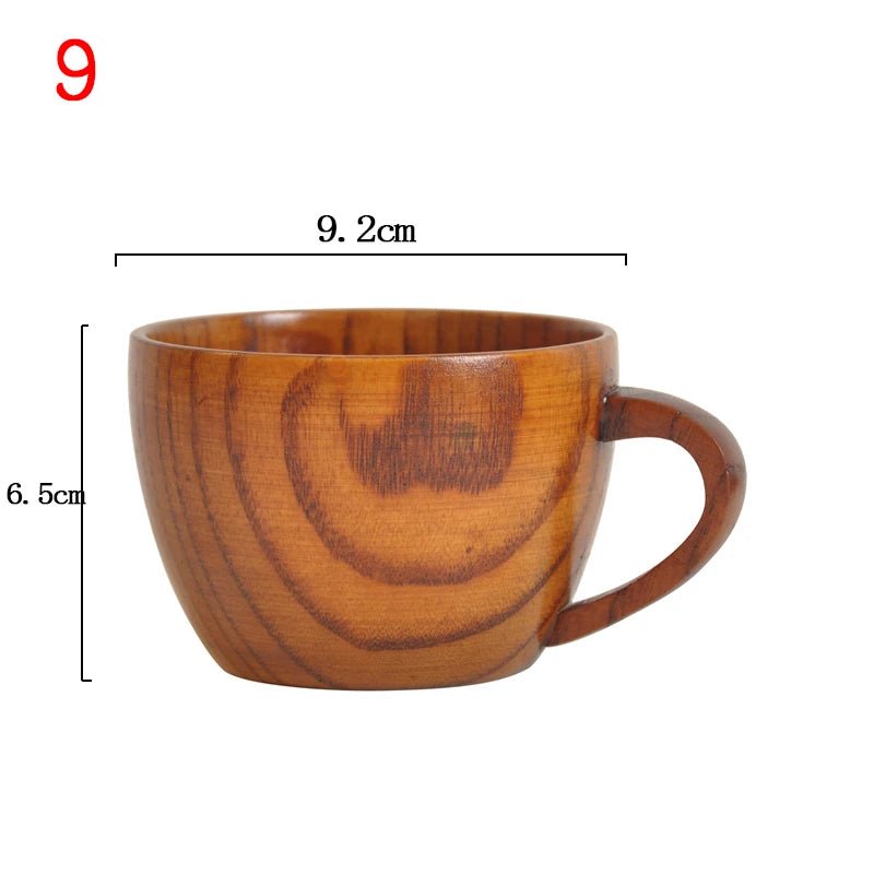 Chansunrun Handmade Natural Spruce Wood Big Belly Cup 🌲 - Julia M LifeStyles