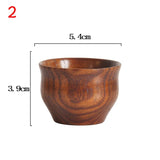 Chansunrun Handmade Natural Spruce Wood Big Belly Cup 🌲 - Julia M LifeStyles