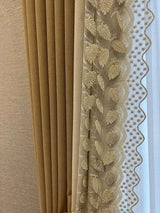 Chenille Embroidered Curtain - Julia M LifeStyles