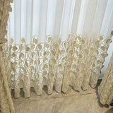 Chenille Embroidered Curtain Luxury Minimalist - Julia M LifeStyles