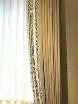 Chenille Embroidered Curtain Luxury Minimalist - Julia M LifeStyles