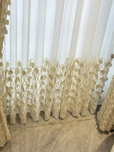 Chenille Embroidered Curtain Luxury Minimalist - Julia M LifeStyles