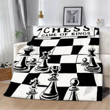 Chess Board Printed Blanket Picnic Blankets Warm Blanket Soft and Comfortable Blanket Home Travel Birthday Gift - Julia M LifeStyles