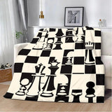 Chess Board Printed Blanket Picnic Blankets Warm Blanket Soft and Comfortable Blanket Home Travel Birthday Gift - Julia M LifeStyles